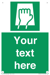 Custom Push Pad Sign